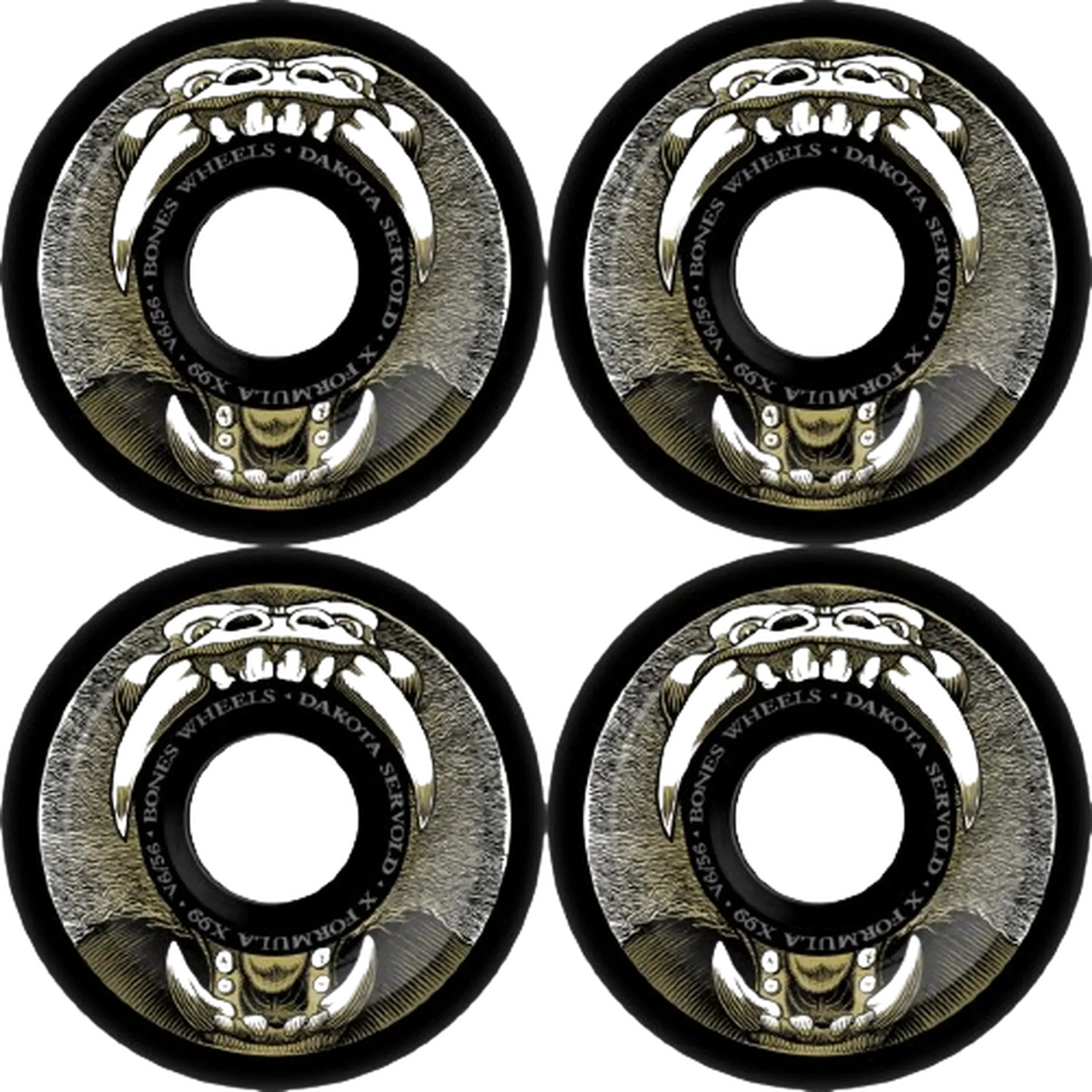 Bones Dakota Servold Skateboard Wheels 4-Pack