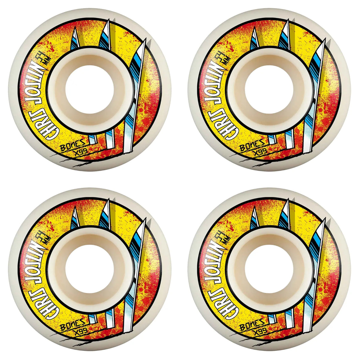 Bones X-Formula Joslin Slice Of Life Skateboard Wheels 4-Pack