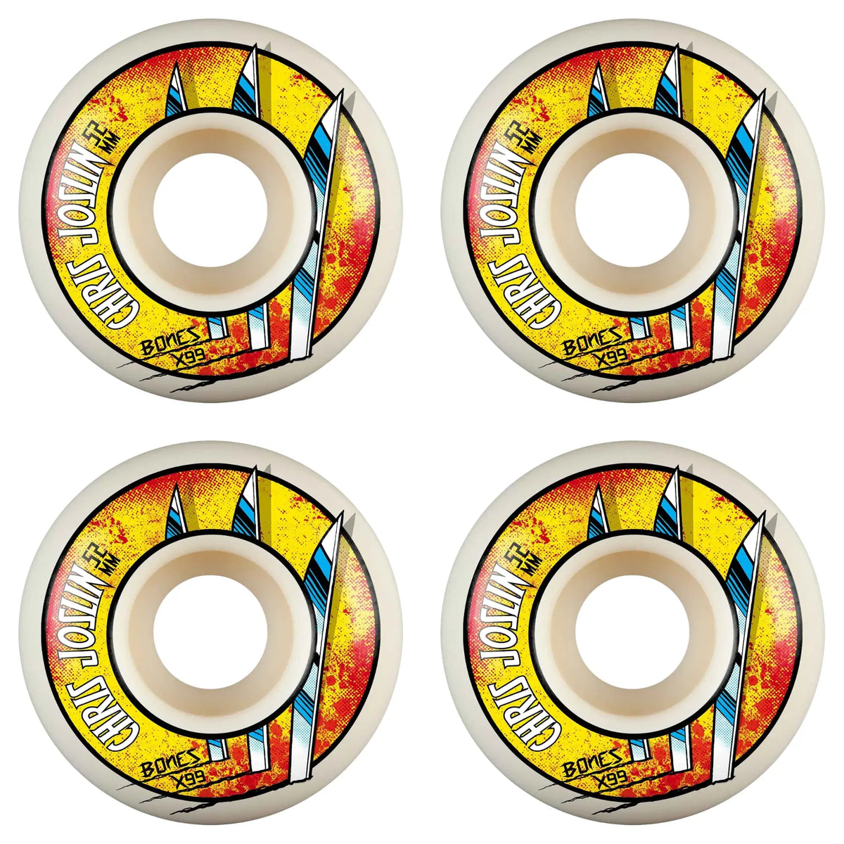 Bones X-Formula Joslin Slice Of Life Skateboard Wheels 4-Pack