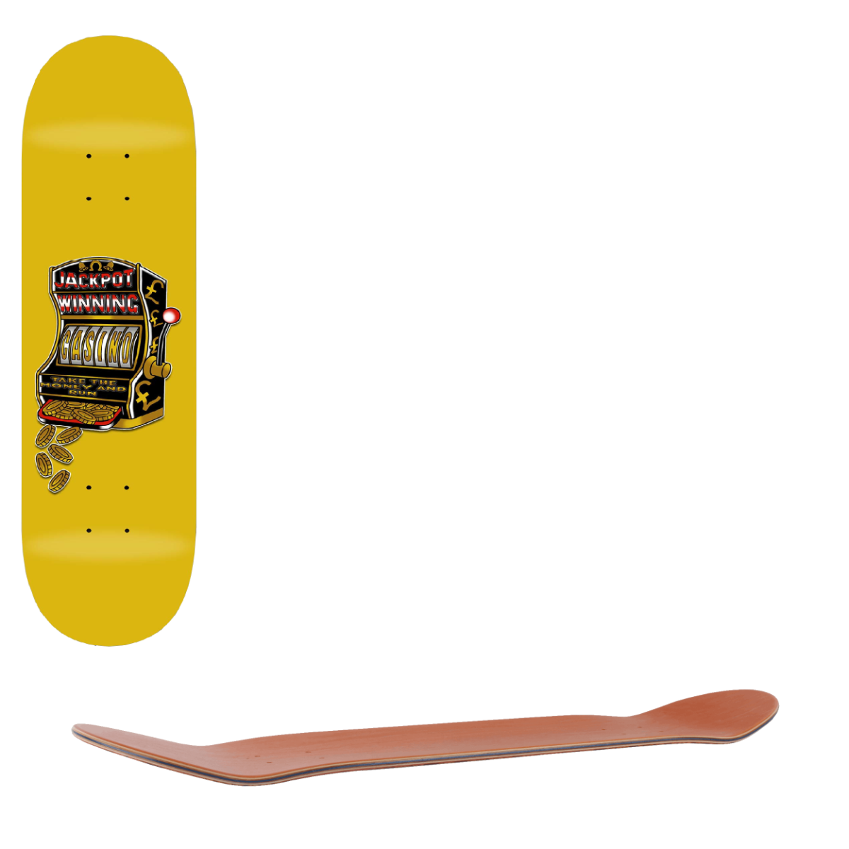 Casino Slots Skateboard Deck 8.5"