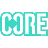 Core Logo Sticker Teal