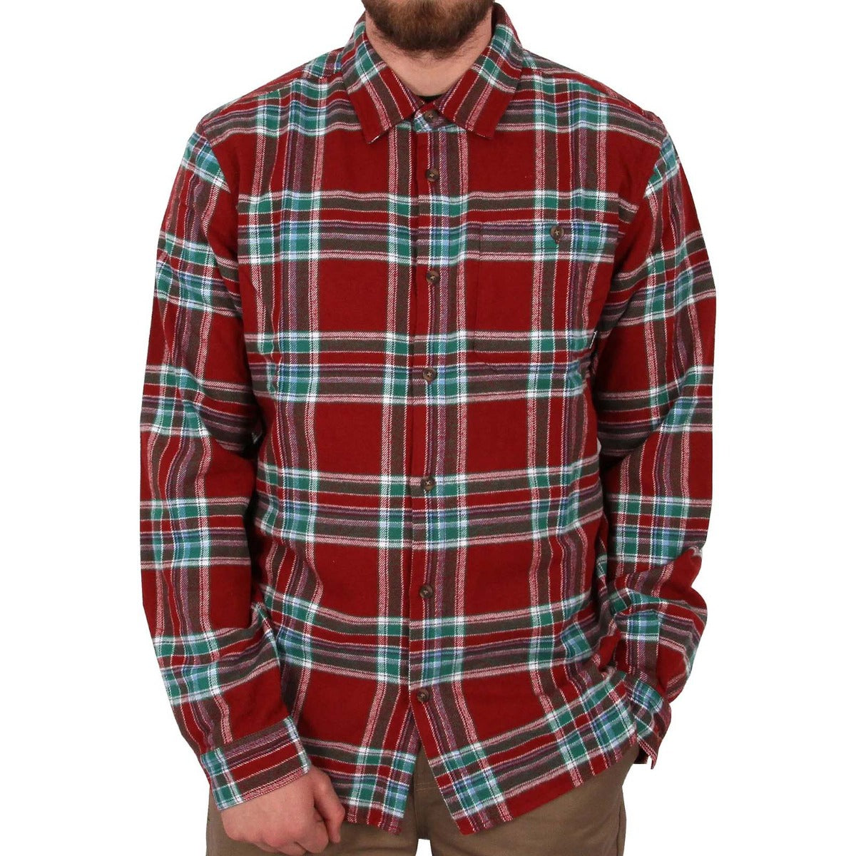 Diamond Supply Flannel Shirt - Burgudy