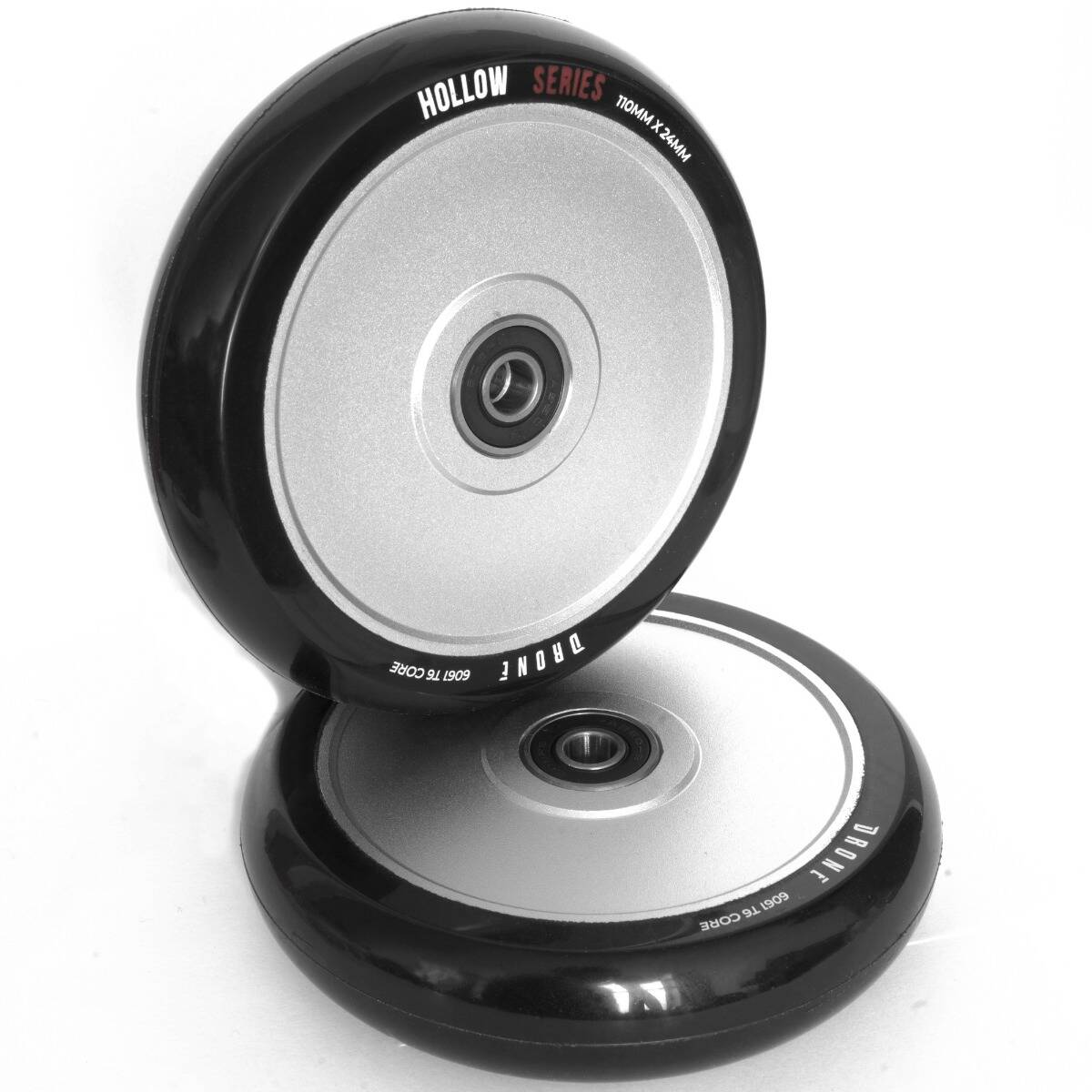Drone Hollow Series 110mm Scooter Wheel - Silver