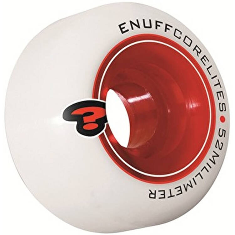 Enuff Classic Custom Skateboard - Natural/White/Red 7.75''