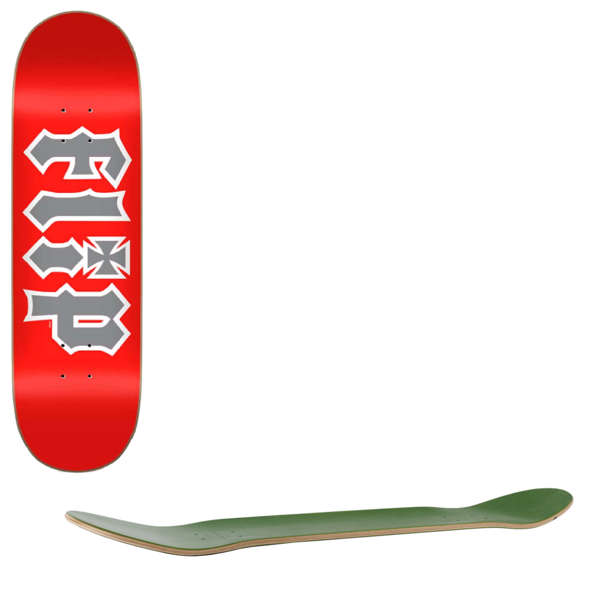 Flip Team HKD Skateboard Deck - Red 8"