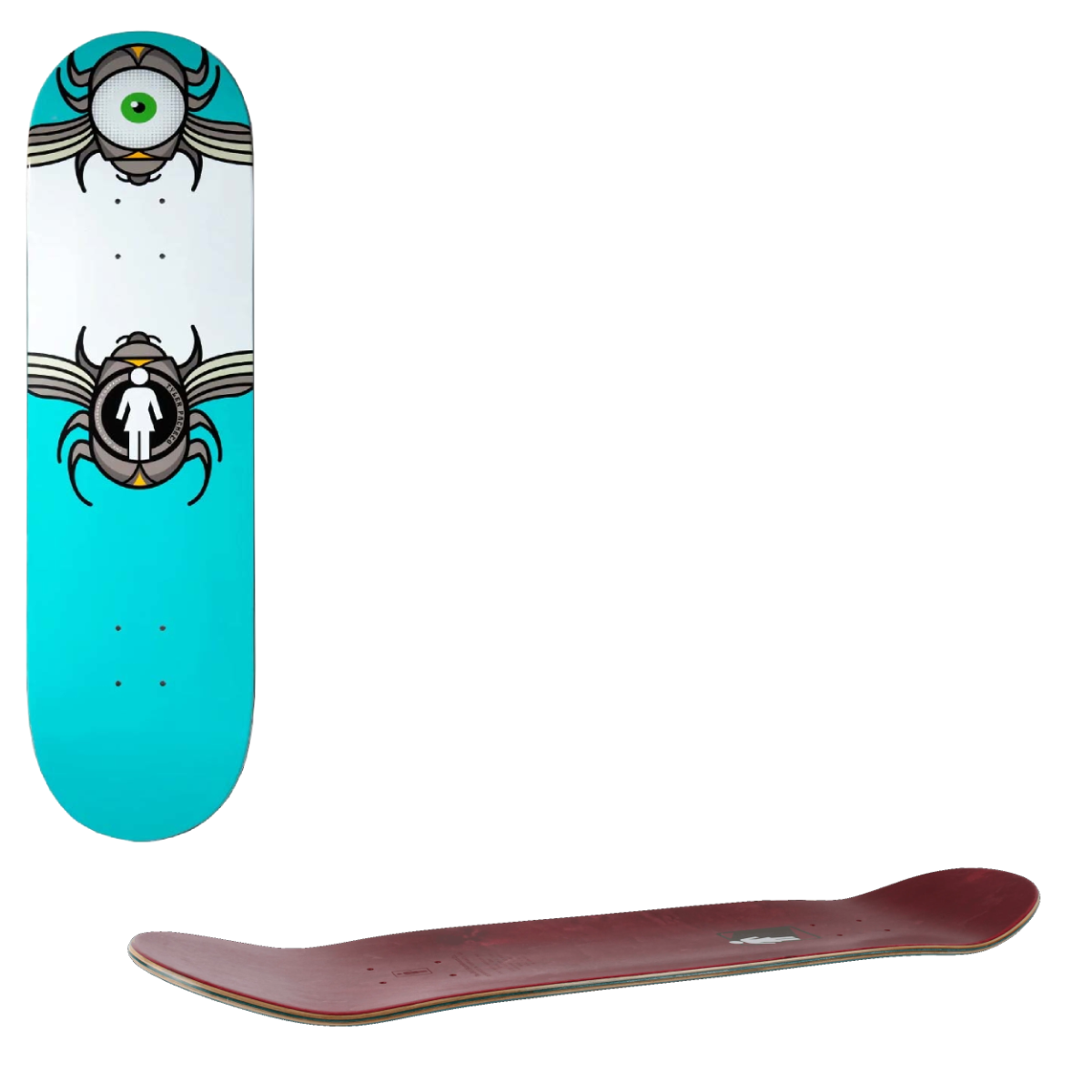 Girl Beetle Bum Skateboard Deck - Pacheco 8.375"