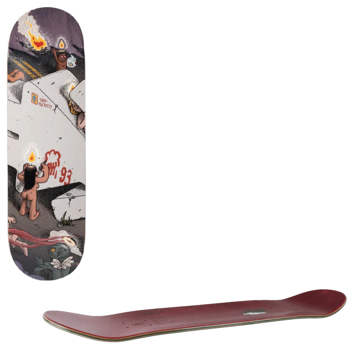 Girl Monumental Skateboard Deck - Pacheco 8.5"