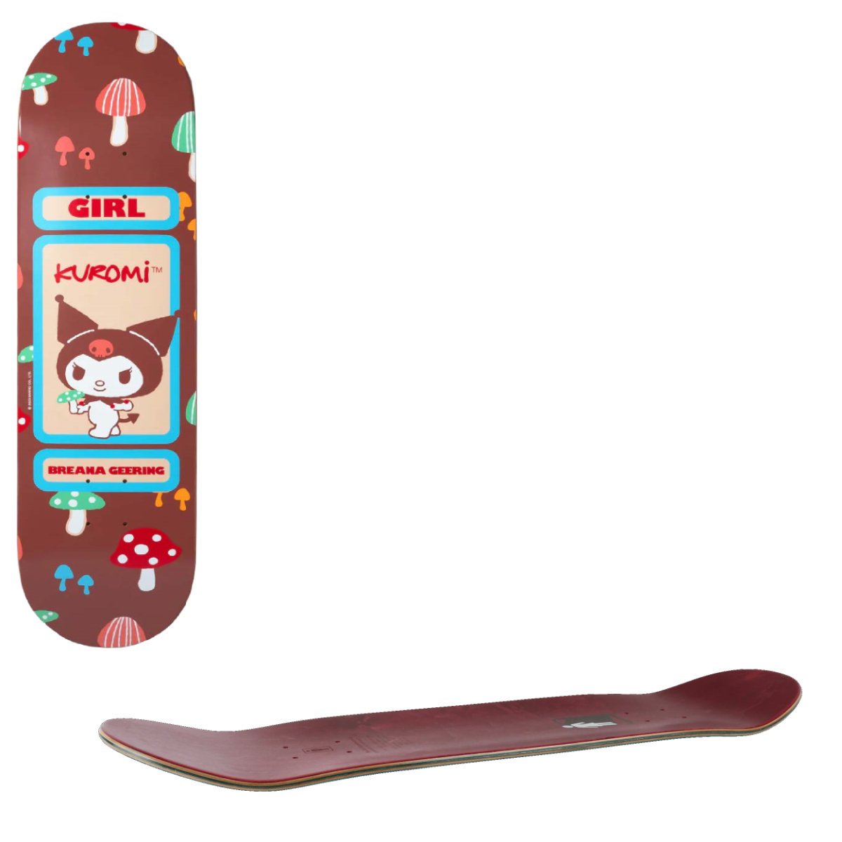Girl x Hello Kitty Skateboard Deck - Geering 8.5"