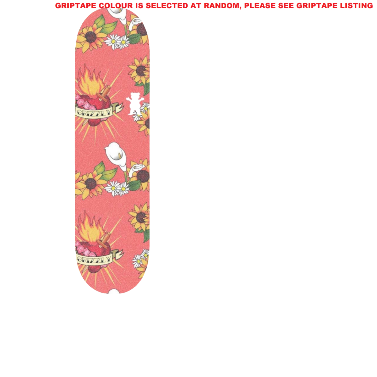 Grizzly Por Vida Skateboard Grip Tape - Assorted 9"
