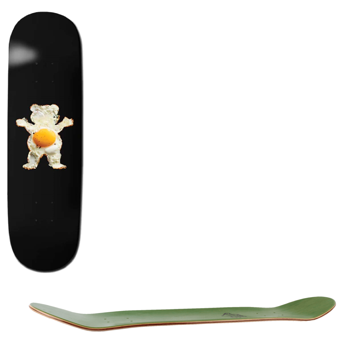 Grizzly Sunnyside Up Skateboard Deck 8"