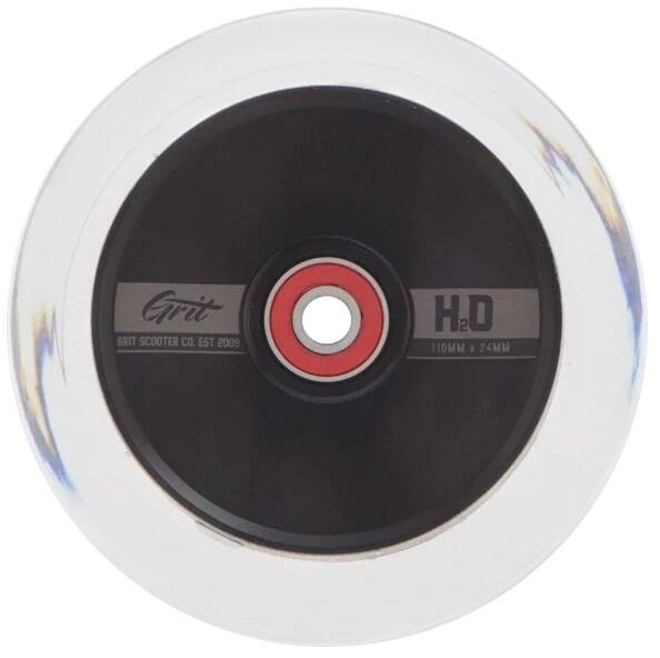 Grit H2O Hollow Core Scooter Wheel 110mm - Clear/Black