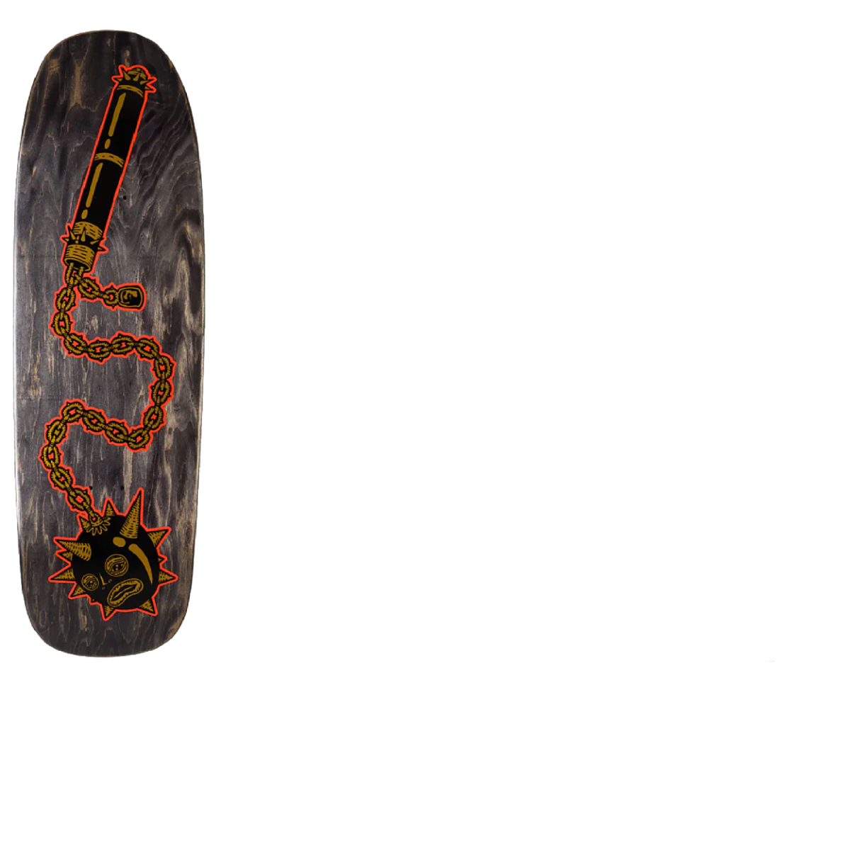 Heathen Mace Face On Bigger Loader Skateboard Deck 9.875"