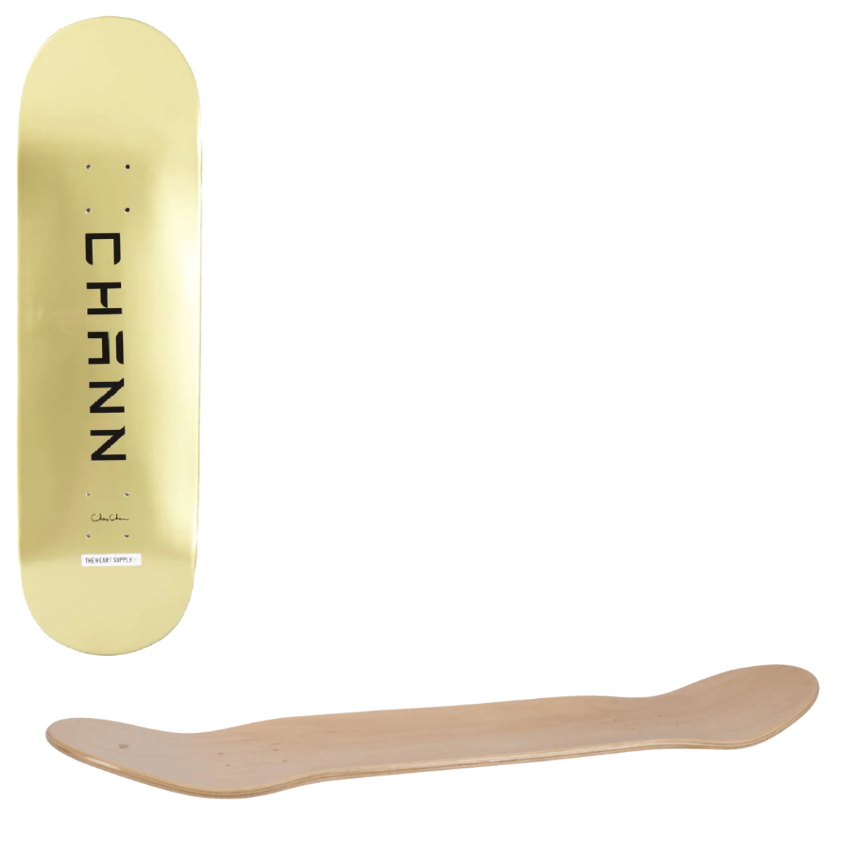 The Heart Supply Chris Chann Pro Skateboard Deck - Golden 7.75"