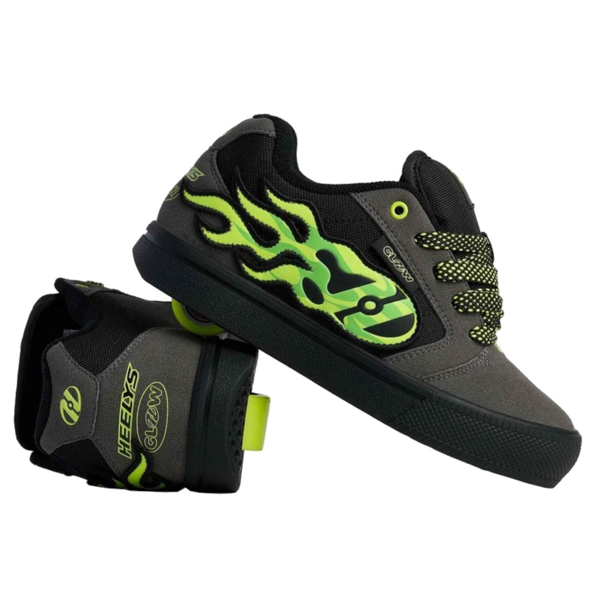 Heelys Pro 25 Glow In The Dark - Grey/Black/Green