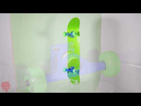 Enuff Colour Clash Custom Skateboard - Green/Blue 8''