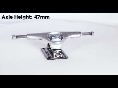 Rampage Rasp Skateboard Trucks - Silver/Black 5.5''