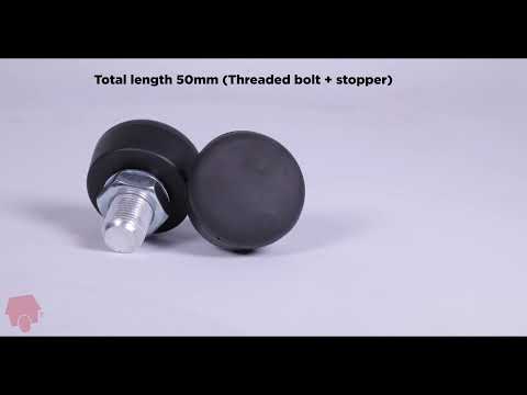 LMNADE Adjustable Rubber Roller Skate Toe Stops - Black