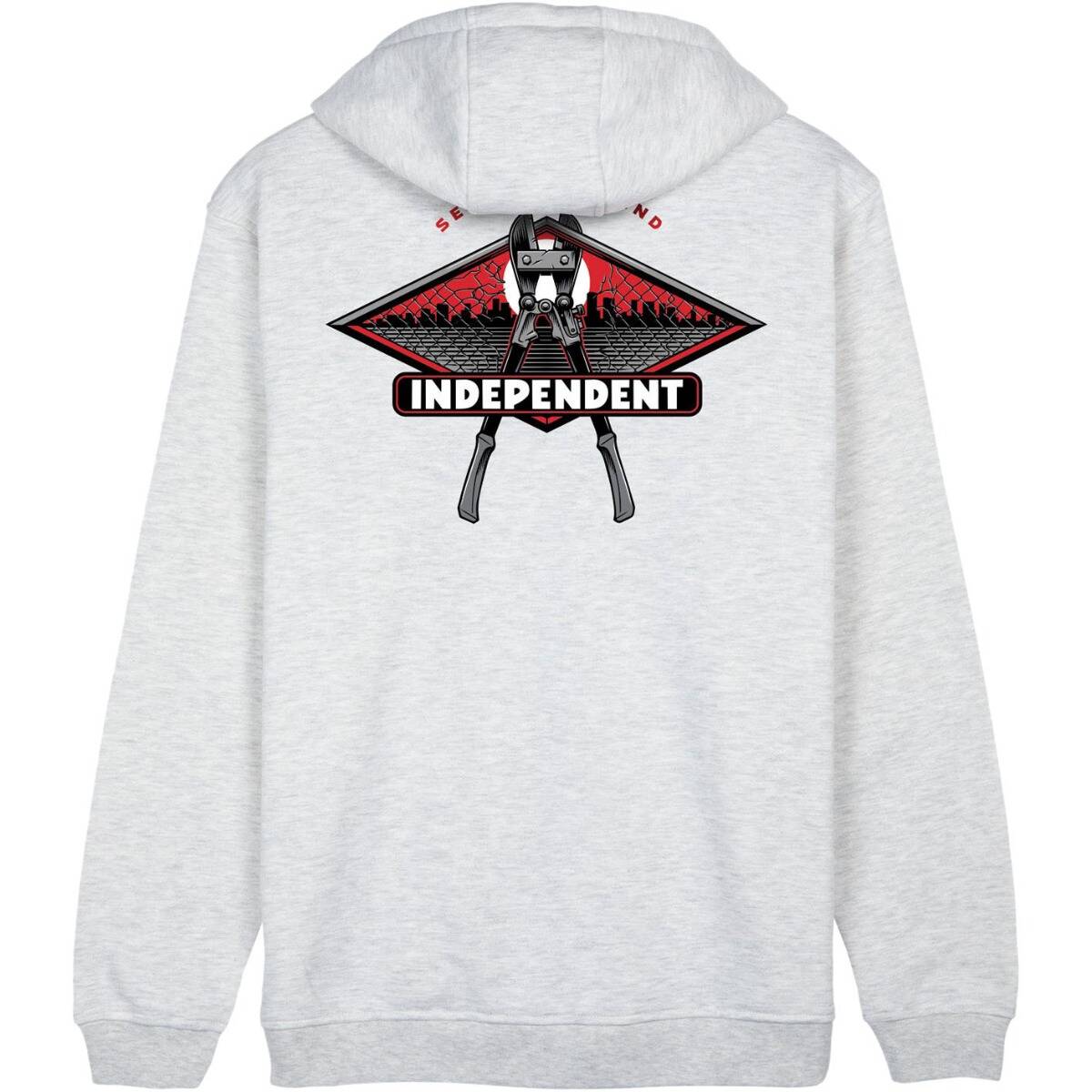 Independent Keys To The City Zip Hoodie - Athletic Heather