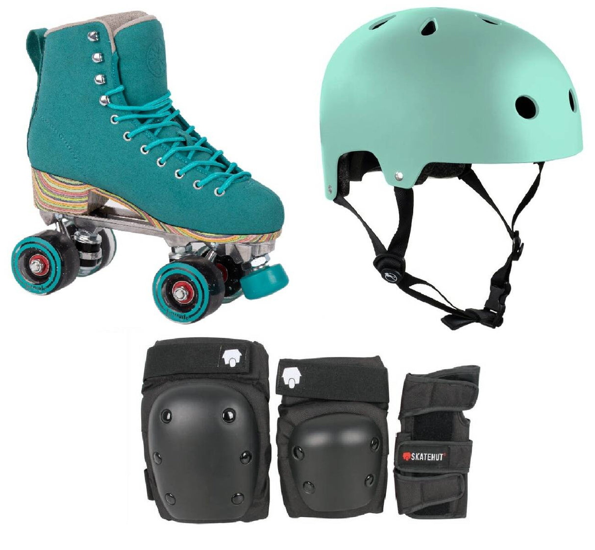 LMNADE Throwback Quad Roller Skates Bundle