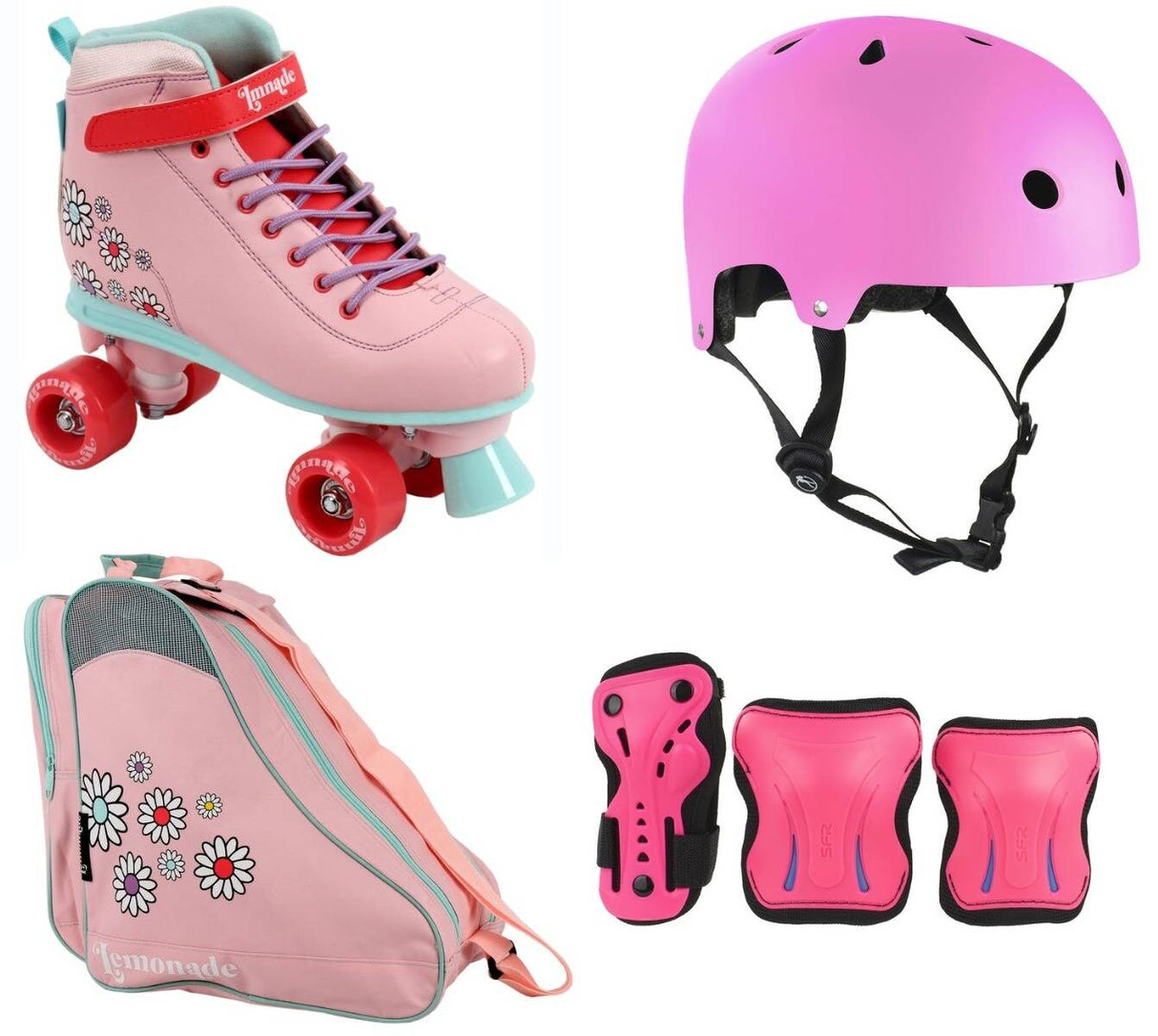 LMNADE Vibe Quad Roller Skates Deluxe Bundle