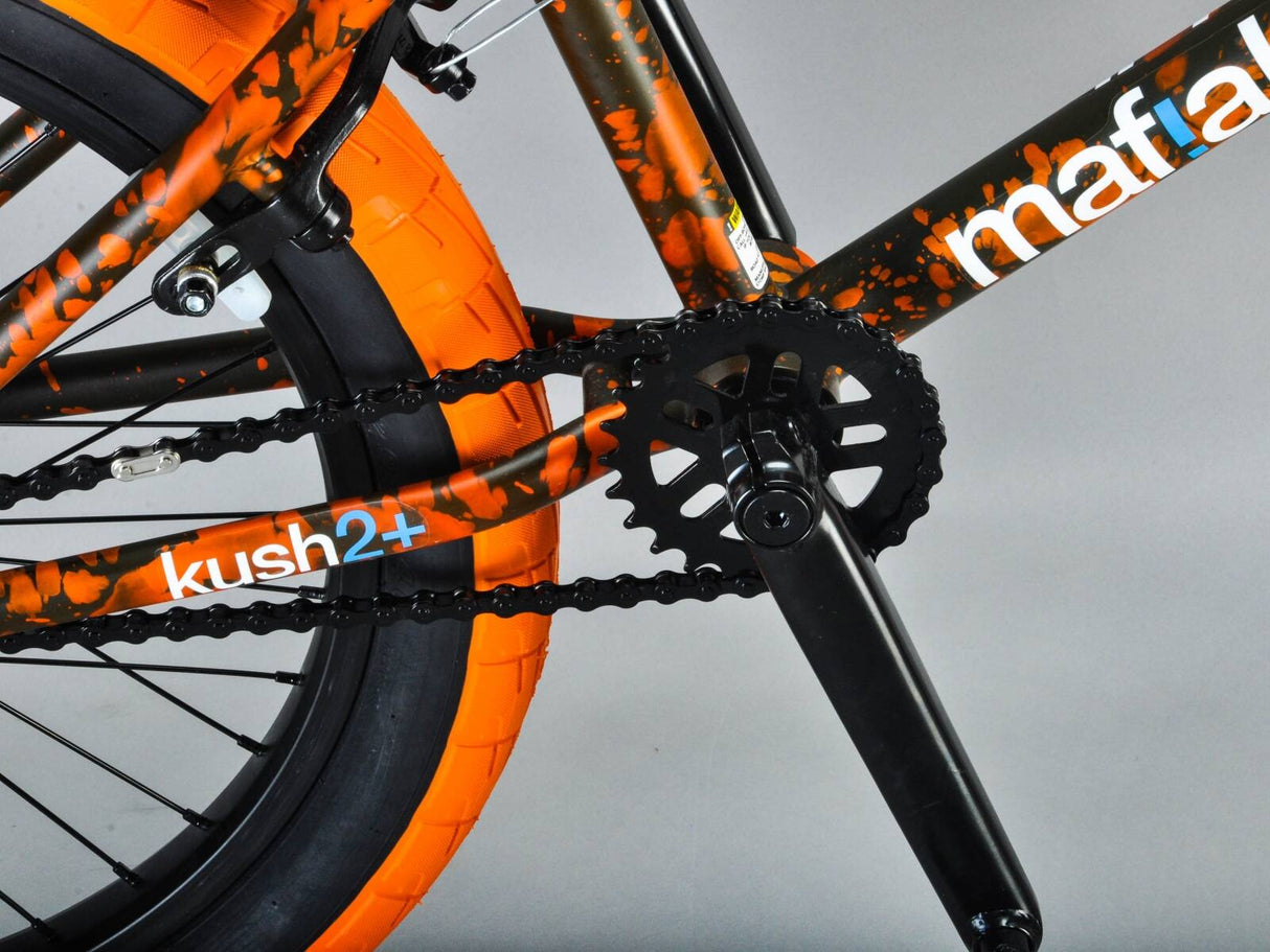 Mafiabike Kush2+ 20" Complete BMX - Orange Splatter