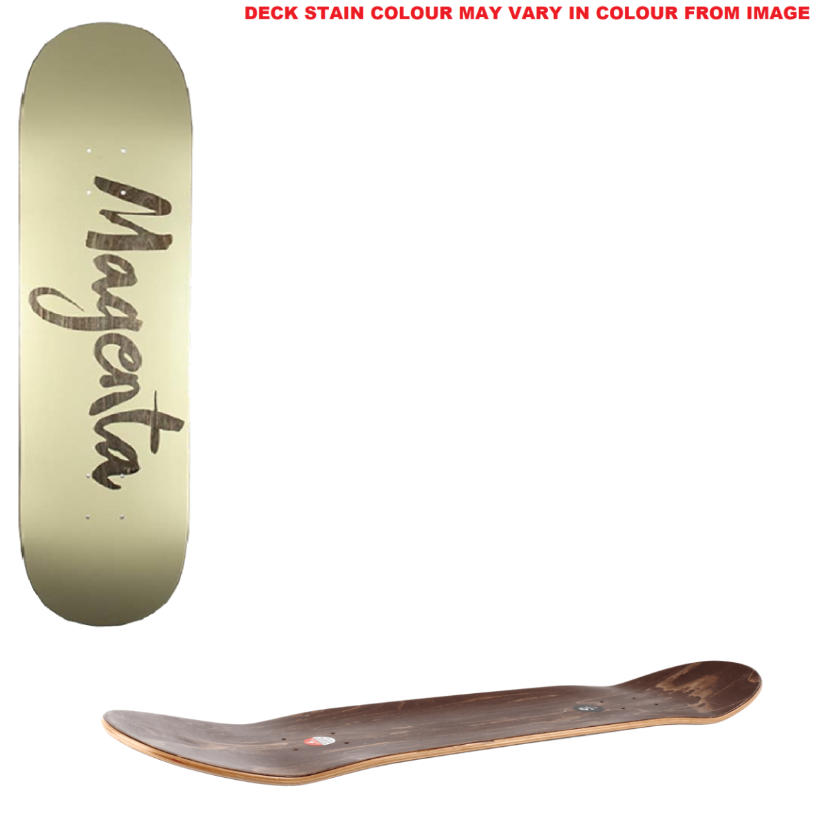 Magenta Brush Team Wood Skateboard Deck 7.75"