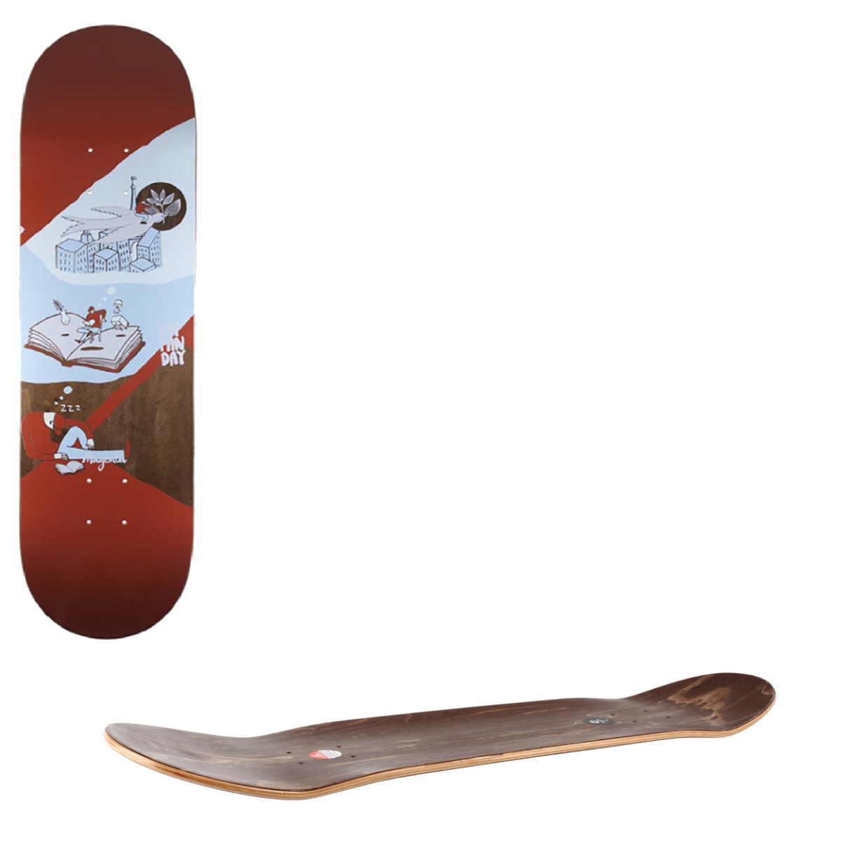 Magenta Extravision Skateboard Deck - Soy Panday 8.125"