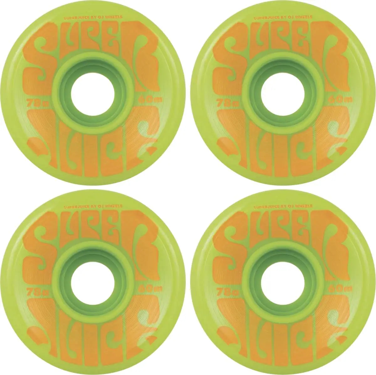 OJ's Super Juice 78A Skateboard Wheels 4-Pack