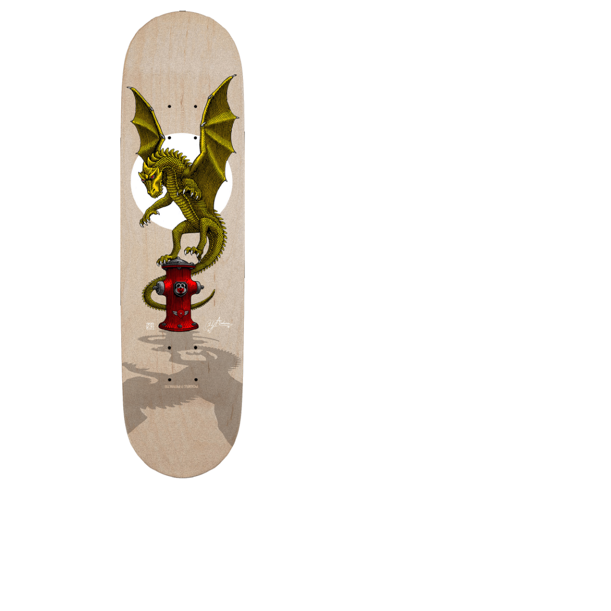 Powell Peralta Anderson Hydrant Skateboard Grip Tape - Clear 10.5"