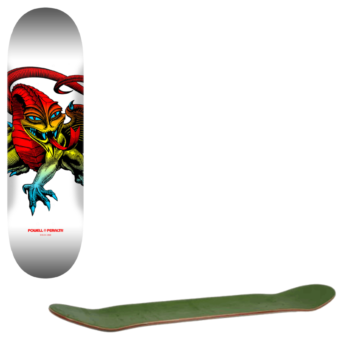 Powell Peralta Caballero Skateboard Deck - Yellow Fade/White 8.75"