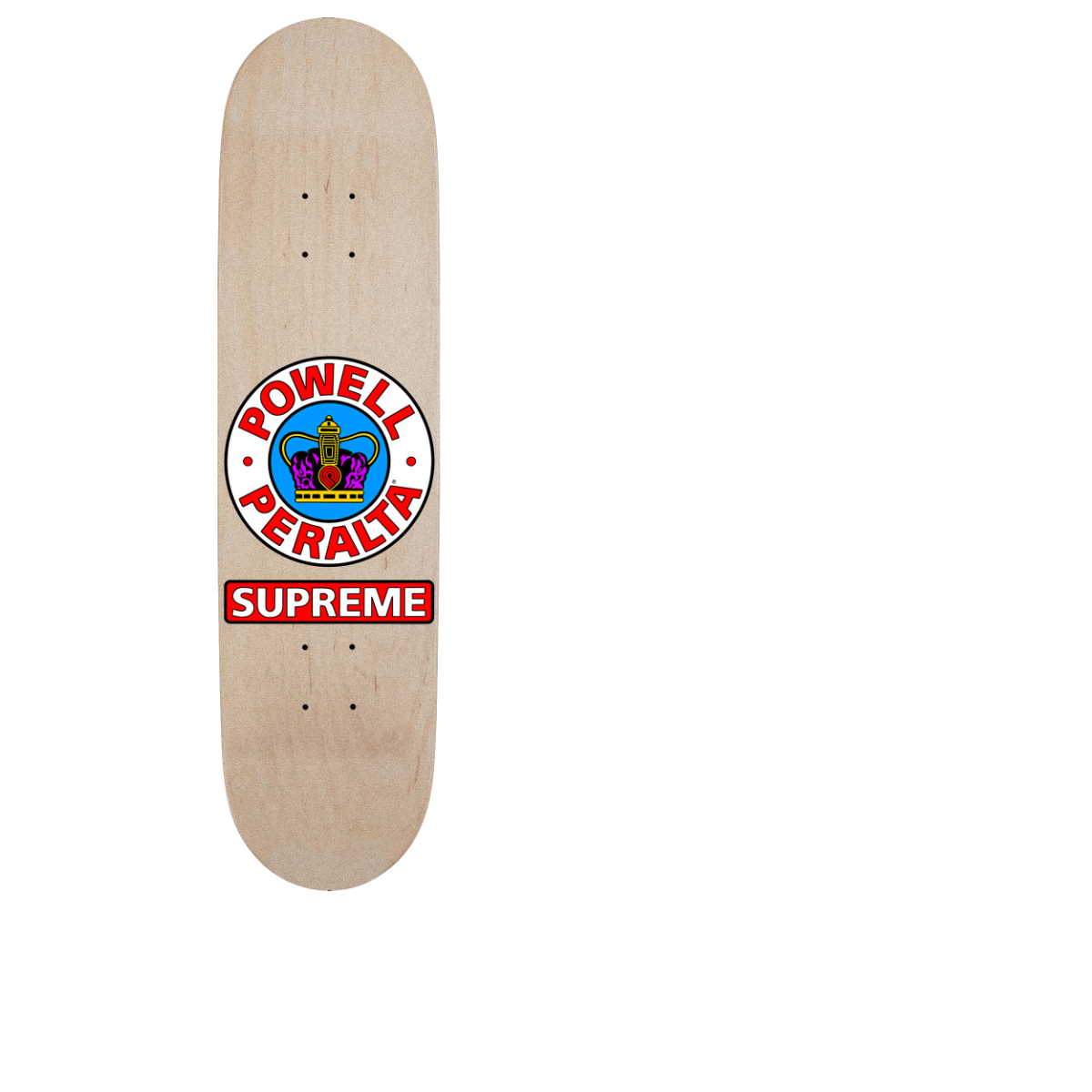 Powell Peralta Supreme Skateboard Grip Tape - Clear 10.5"