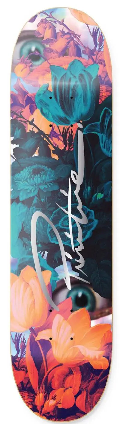 Primitive Chlorophyl Skateboard Deck - Orange - 8.38"