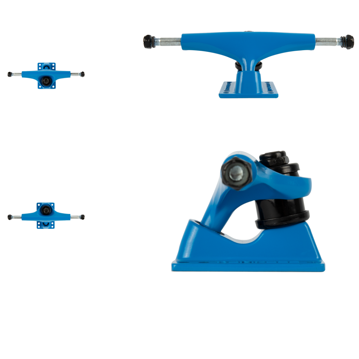 Rampage Rasp Skateboard Trucks - Blue 5''