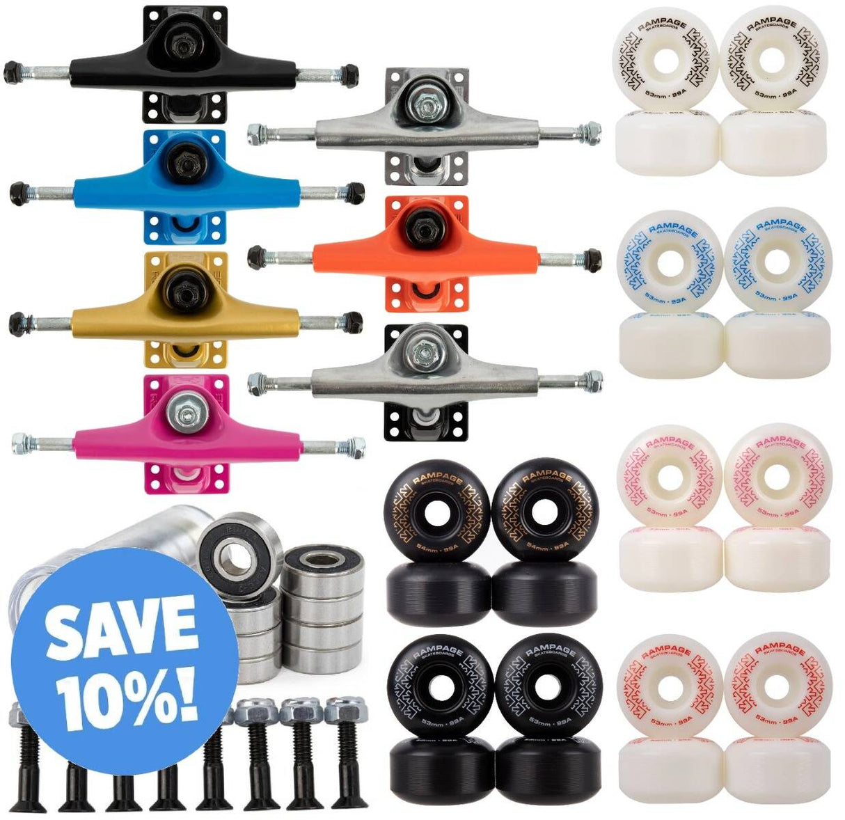 Rampage Undercarriage Kit Bundle - 5.25"