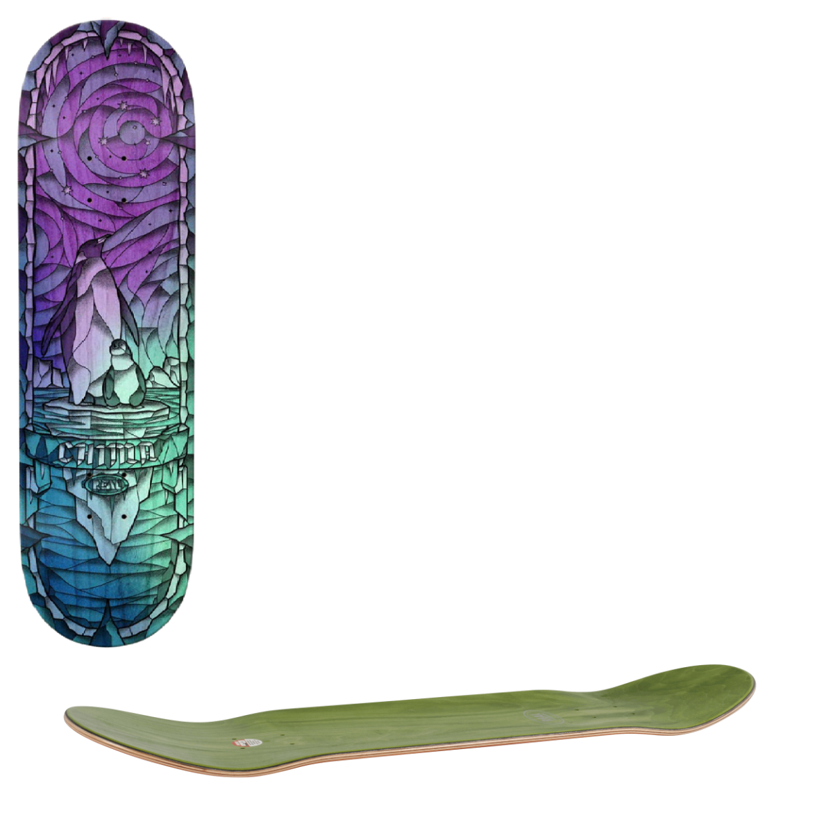 Real Chromatic Cathedral Skateboard Deck - Chima 8.12"