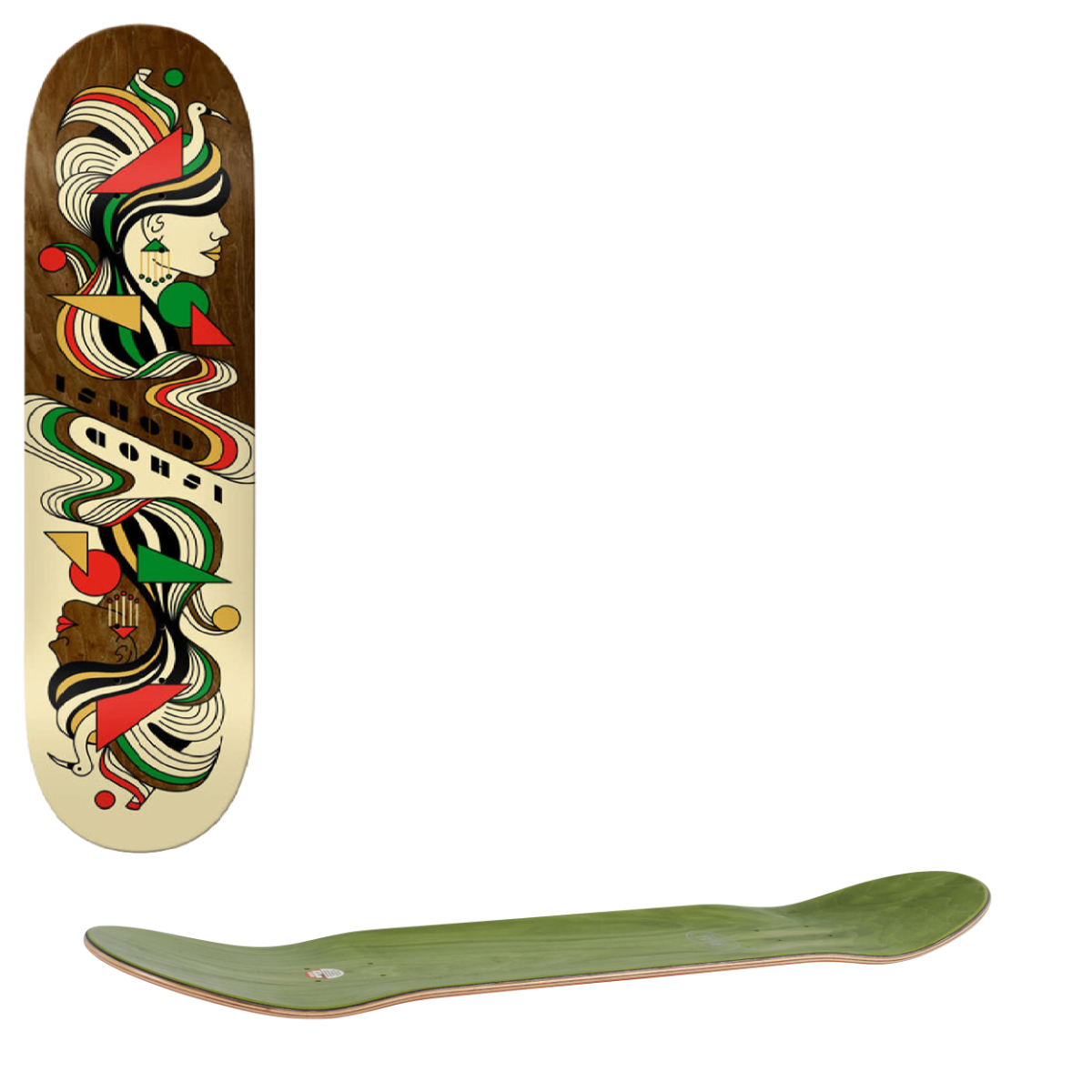 Real Ishod Twin Tail Skateboard Deck - Fowls 8.25"