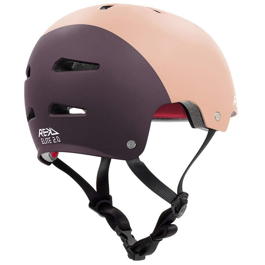 REKD Elite 2.0 Helmet - Peach/Purple