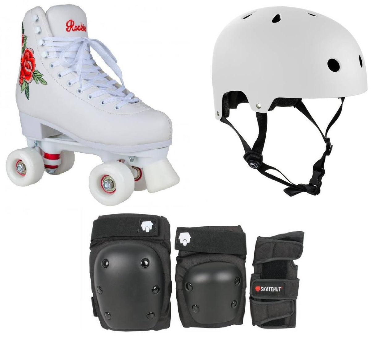Rookie Rosa Quad Roller Skates Bundle