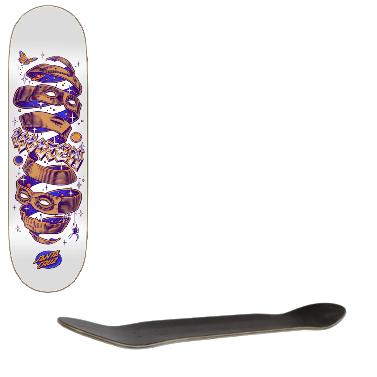 Santa Cruz VX Unwound Skateboard Deck - Wooten 8.5"