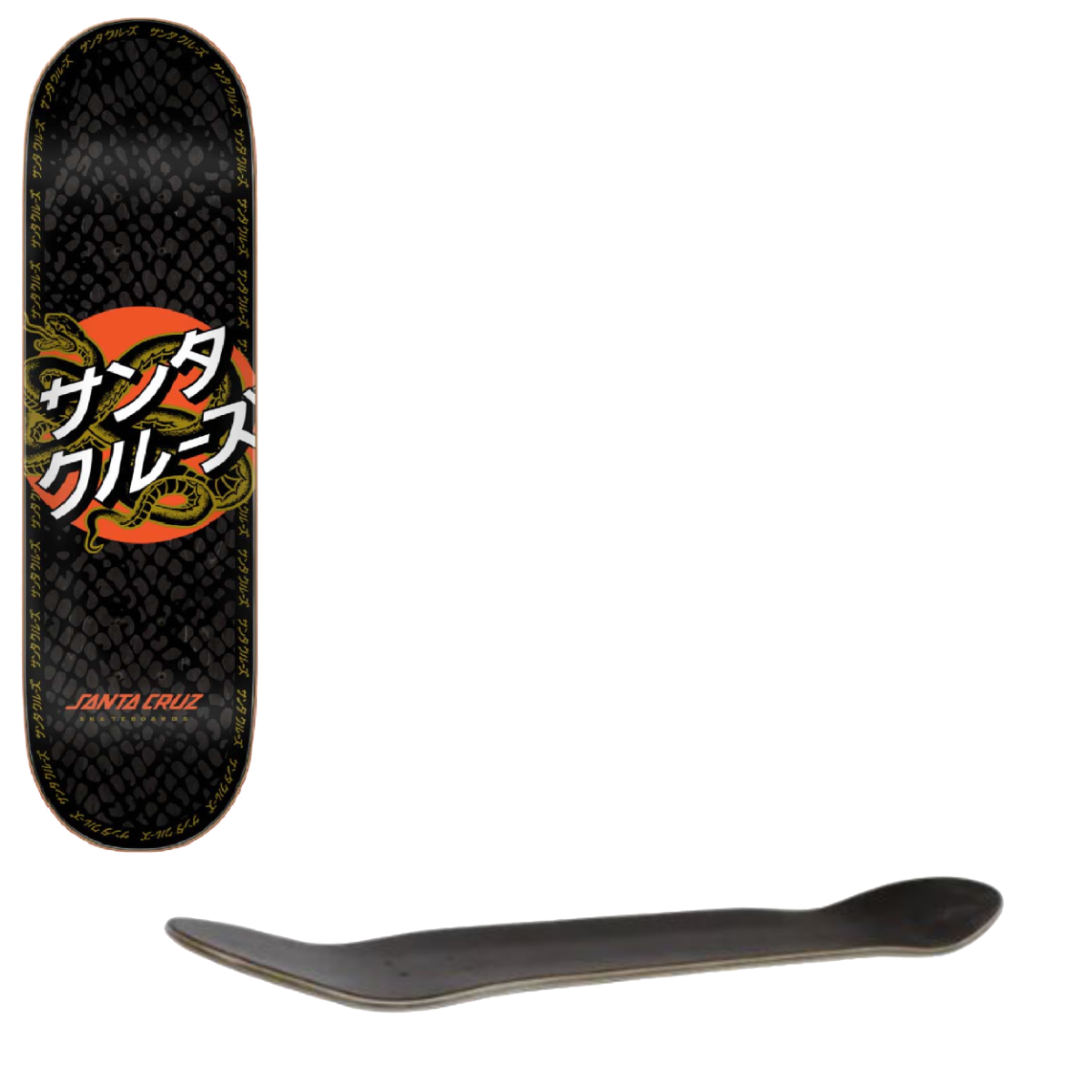 Santa Cruz Japanese Snake Dot Skateboard Deck 8.25"