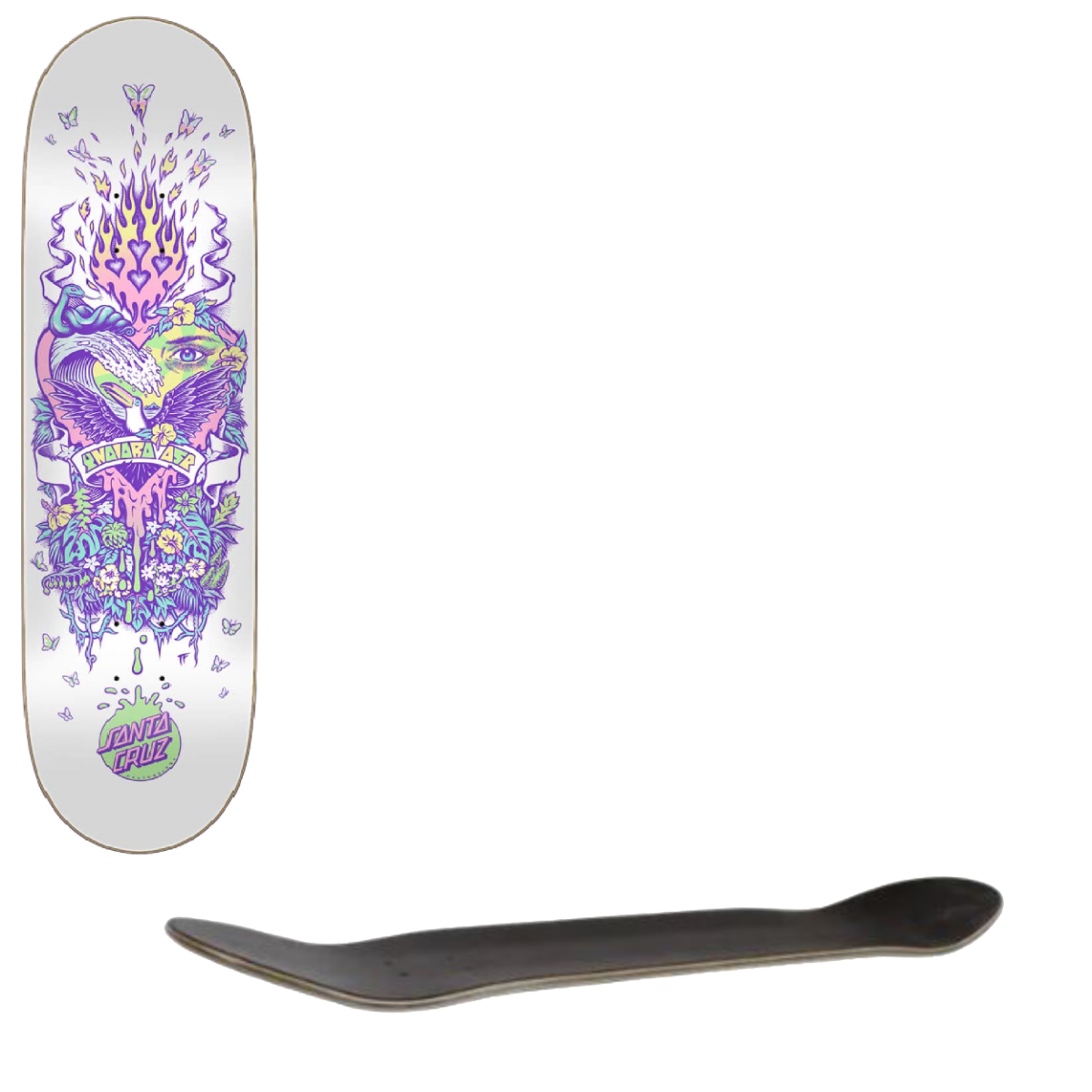 Santa Cruz Pro VX Paradise Skateboard Deck - Asp 8"