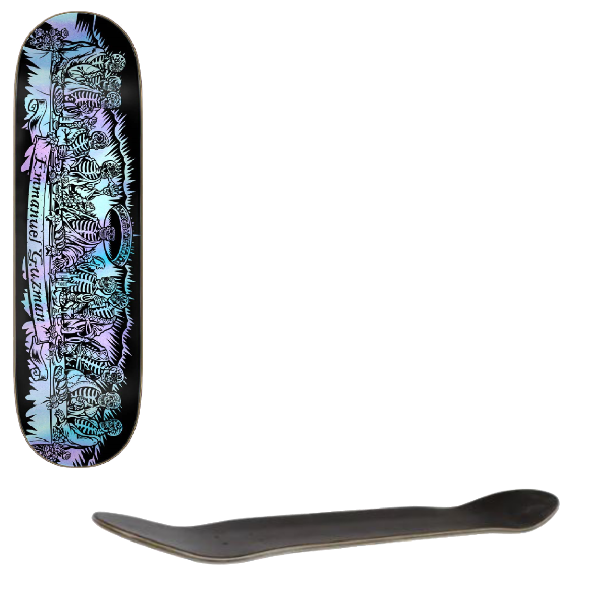 Santa Cruz 20 Years Dining With The Dead Pro Skateboard Deck - Guzman 8.27"