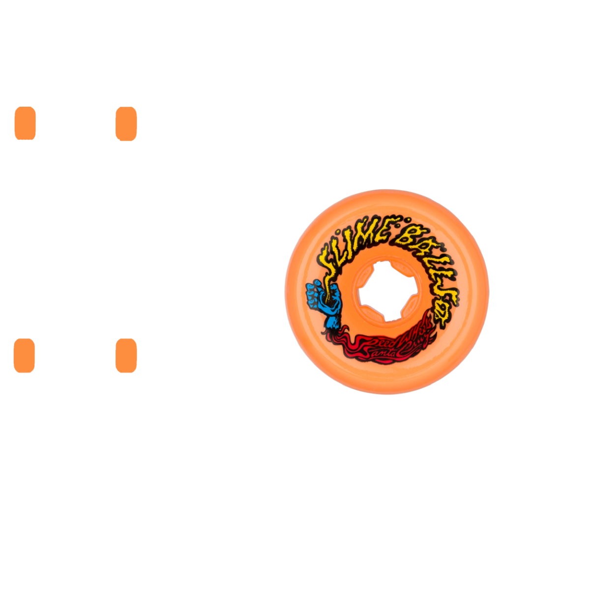 Santa Cruz Slime Balls Vomits Skateboard Wheels - Orange 60mm