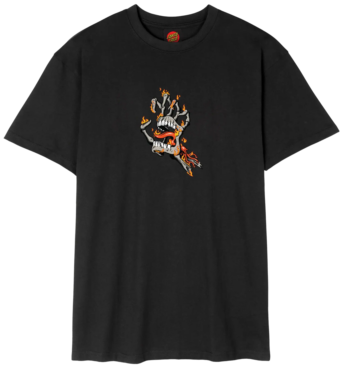 Santa Cruz Burnt Bone Hand T-Shirt - Black