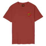 Santa Cruz Classic Dot T-Shirt - Dark Rust