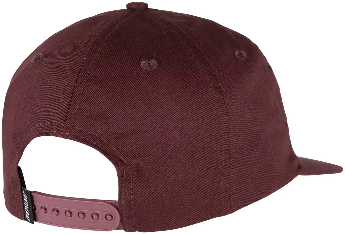 Santa Cruz Cruz Label Snapback Cap - Dark Plum - image 2