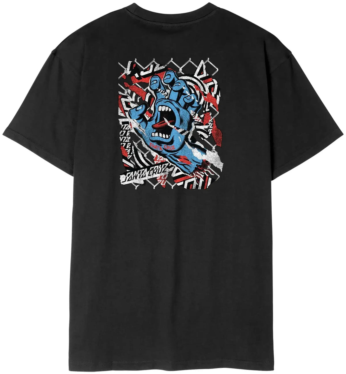 Santa Cruz Damaged Hand T-Shirt - Black