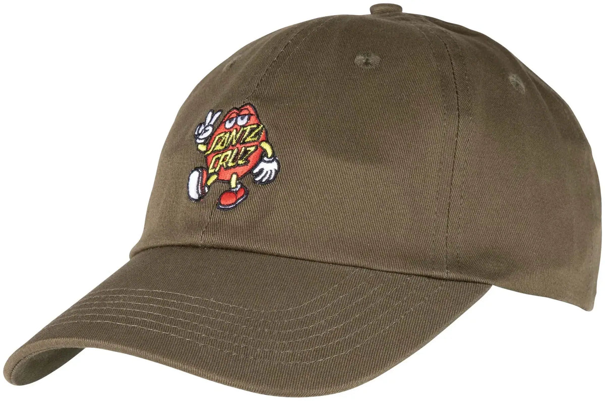 Santa Cruz Dot Guy Cap - Deep Olive