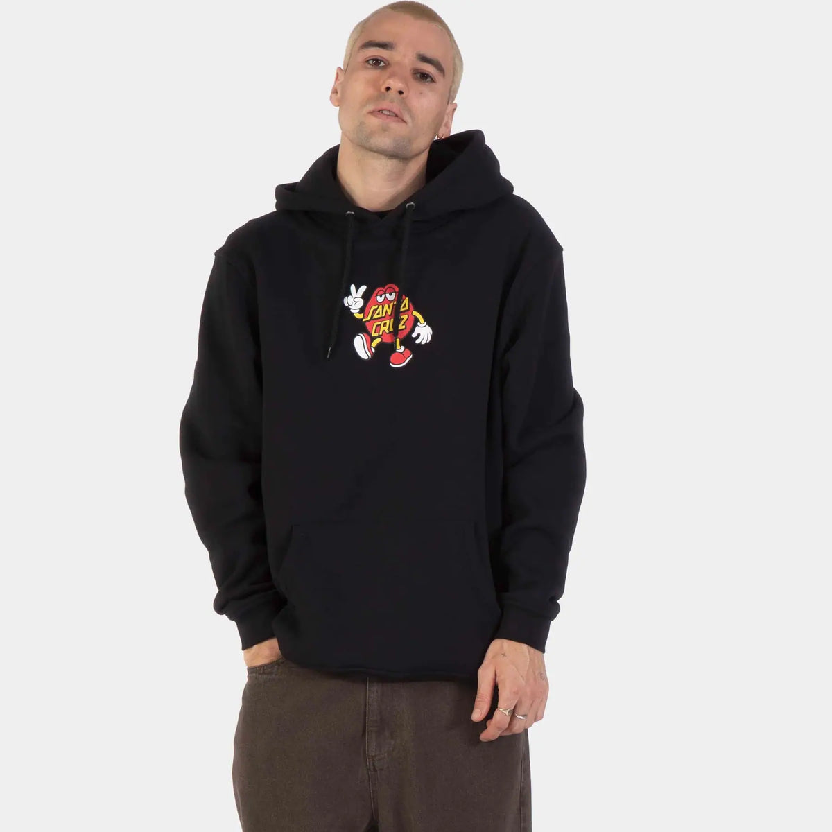 Santa Cruz Dot Guy Front Hoodie - Black - image 2