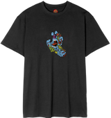 Santa Cruz Roskopp Screaming Five Front T-Shirt - Black